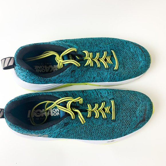 Men's Hoka One One Mach ProFly Running Shoe Green Teal - Picture 7 of 7